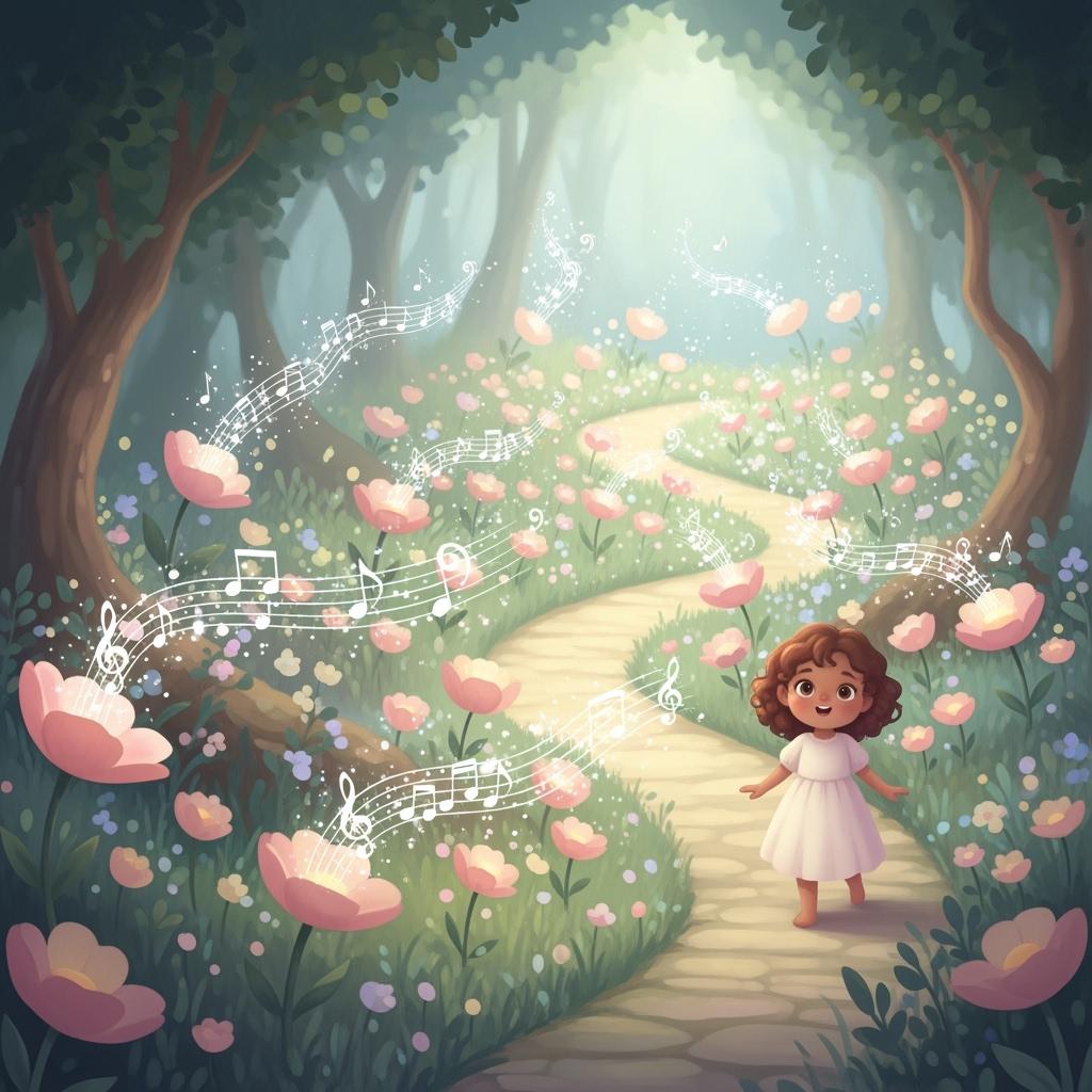 Custom garden adventure bedtime story with child as main character